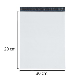 Embalagem Sedex Envelope Plástico Correio branco 30x20 100 Unidades