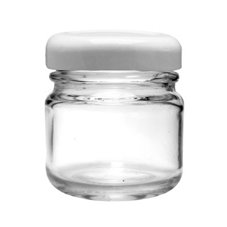10 potes de Vidro mini geleia brigadeiro de 40 ml redondo geleinha tampa branca