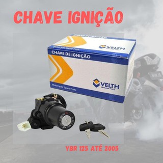 Chave De Contato Ignição Ybr 125 2000 01 02 03 04 2005