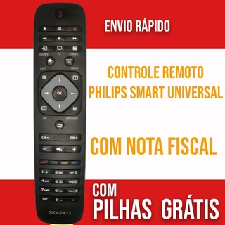 Controle Remoto TV Philips Universal LCD LED SMART