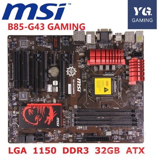 Pronta Entrega ★ Placa Mãe MSI B85-G43 LGA 1150 DDR3 32GB USB2.0 USB3.0 i3 i5 i7 B85 Desktop Usado SBr6 KhYk