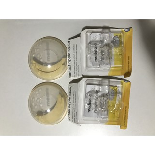 Conchas de amamentacao e bicos de silicone tamanho M (Medela)