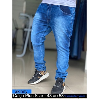 Kit 2 Calça Jeans Pluz Size Premium Masculina Atacado Tamanho 48 Ao 58 Envio Rápido (1)