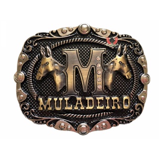Fivela Muladeiro Country para Cinto de Couro Cowboy SC67