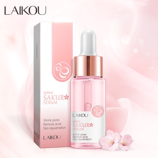 LAIKOU Japan Sakura Whitening Serum Flores de Cerejeira Rosto Rejuvenescimento da Pele Brilhante Translúcido Essência 17ml