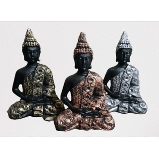 Trio de Budas indianos Meditações 13 cm com Mega promoção até durar esse estoque