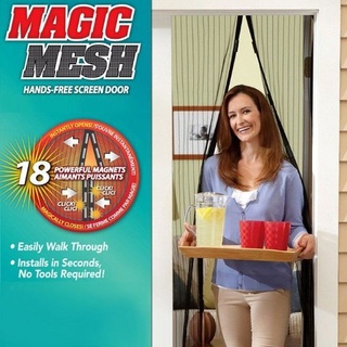Cortina Mosquiteiro Magnética para porta tela Protetora Para Insetos Mosquito Magic Mesh (2)