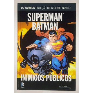 Superman Batman Inimigos Públicos HQ Capa dura Eaglemoss 5 Graphic Novels