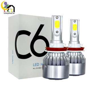 Farol De LED Com Para Carro C6 H4 H7 H11 9012 9004 Carros 1 SET (1)