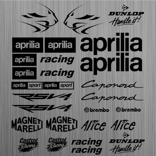 Adesivos Aprilia Rsv4 Autofkleber Decalque Motorrad Motorcycle Racing Tuning 26 Peças