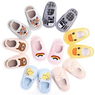 Cartoon Indoor Baby Slippers Spring Baby Girls Cotton Shoes Cute Girls Slippers Boy shoes 0-12M Indoor Slippers For Newb