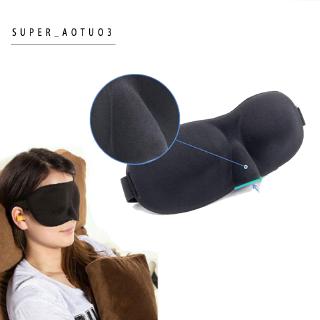 Máscara De Olho De Memória 3D De Espuma Acolchoada Para Viagem/Dormir (1)