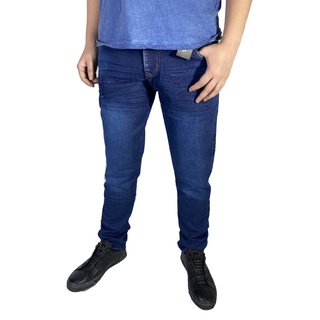 Calça Jeans Masculina Colorida sarja berim Preta Slim Elastano Lycra