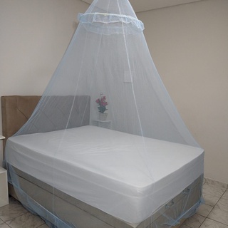 Mosquiteiro cortinado renda filó serve para cama casal e Solteiro (1)