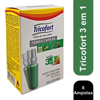 Tricofort Tonico Capilar Ação 3em1 C/6 Ampolas 20ml