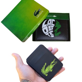 carteira magica masculina + carteira slim na caixa couro sintético, variadas marcas ck lacoste lv gucci porta documentos cnh cartão