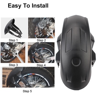 Plástico Universal Com Suporte Da Roda Traseira Da Motocicleta Fender Capa Proteção Contra Respingo Acessórios Do Motor Paralama (8)