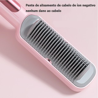 Escova El Trica Para Alisadores De Cabelo Pente Para Alisamento De Cabelo Ferramentas Hair Straightening Comb (2)