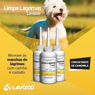 Limpa Lágrimas Acida Cães e Gatos Lavizoo 100ml