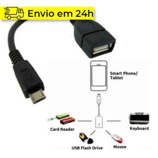 Cabo OTG Micro USB/V8