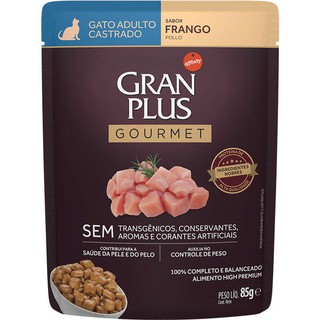 Sachê GranPlus Para Gatos Gourmet Trato Urinário 85g