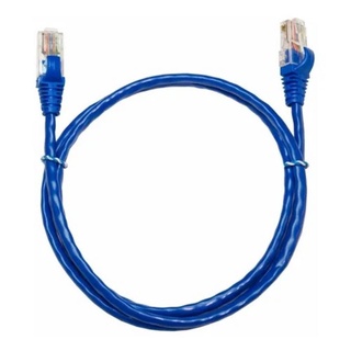 Cabo de rede rj45 cat5e 1.5m Internet Lan Azul Crimpado