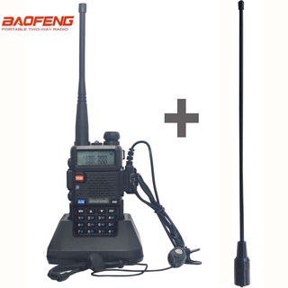 Walkie Talkie Rádio Baofeng uv-5r Dual Band 5r Com Larga Fêmea SMA-F Flexível Antena 771