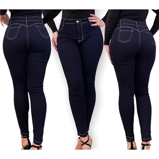 Calça jeans feminina skinny com elastano cintura alta levanta bumbum ATACADO E VAREJO