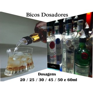 Bico Dosador De Bebidas Várias Dosagens 15 / 25 / 30 / 45 / 50 e 60ml