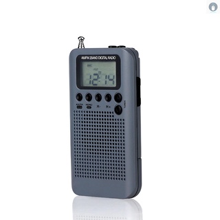 Pcho Hrd-104 Portátil Am / Fm Rádio Estéreo De Bolso 2-band Digital Tuning Radio Mini Receptor De Rádio Ao Ar Livre W / Fone De Ouvido Cordão 1.3 Polegada Display Lcd Tela