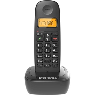 Telefone Sem Fio Intelbras com Display Luminoso Preto - TS 2510