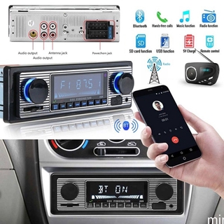 Mp3 Player Estéreo Rádio Do Carro Do Bluetooth Do Vintage Usb / Aux Clássico Estéreo De Áudio Fm Miracle
