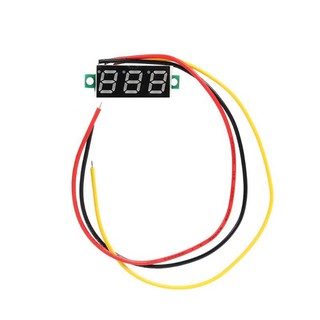 Voltímetro digital medidor de baterias - Voltímetro digital para painel 2.5~30V DC/CC Vermelho (2)