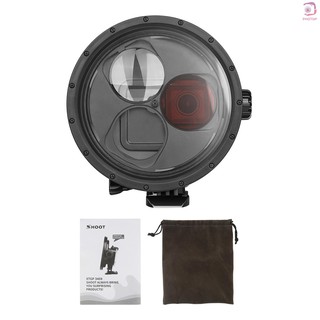 Pr* SHOOT Waterproof Dome Port Diving Housing Case with 10x Magnifier Red Filter Compatible with GoPro Hero 7/6/5 (5)