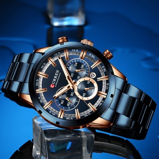 Relógio Masculino de Luxo Curren Modelo 8361 Importado + Case