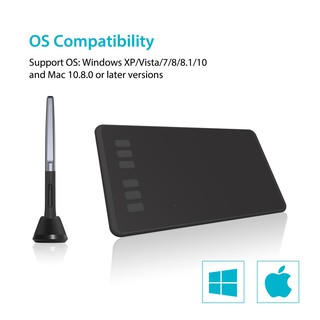 Huion H640P Tablet Slim Compacto 8192 / 5080 Com Desenho / Escrita