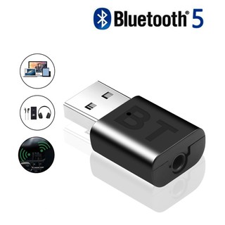 Mini Transmissor Sem Fio Bluetooth 5.0 USB Estéreo De 3.5mm Adaptador De Áudio Receptor De Música Carro Kit