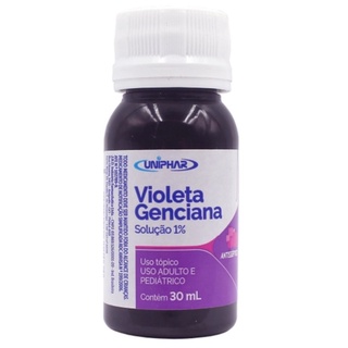 Violeta Genciana Solução 1% Antisséptico Uniphar Com 30 ml