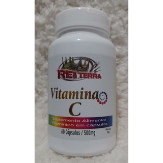 Vitamina C (Ácido Ascórbico) 500mg - 60 caps Rei Terra