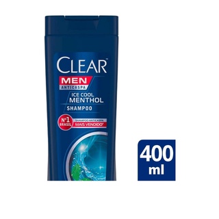 Shampoo Clear Men Anticaspa Ice Cool Menthol 400Ml