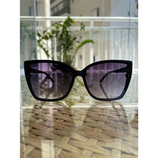 Óculos de Sol Dior Brilho Preto Feminino Proteção Uv400 Polarizado Moda Retro Blogueira Fashion Lançamento