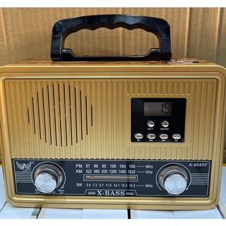 Rádio Retrô Vintage Am Fm Sw Usb Pen Drive Aux P2 Bluetooth
