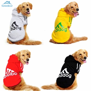 Outono Inverno Grande Roupa Do Cão Pet Sportswear Quente Casaco Hoodies Algodão Macio Animais De Estimação Jaquetas (1)