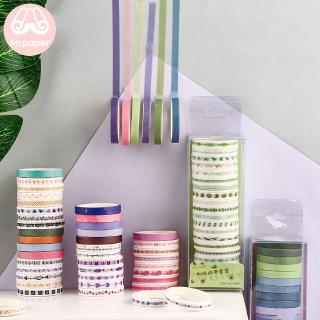 Mr.paper 5mm*2m 20Pcs Colorful Solid Washi Tape DIY Decoration Scrapbooking Planner Masking Tape Adhesive Tape Label Sticker (1)