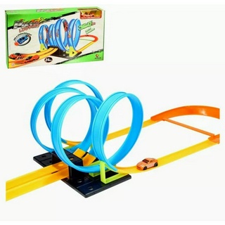 Pista Looping 360º De Corrida Carrinho Brinquedo Infantil + Carrinho