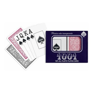 2 Jogos De Baralho 108 Cartas acabamento Plástico - Poker Truco Magica - 1001 Copag