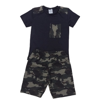 Conjunto Infantil Menino Camiseta e Bermuda (6)