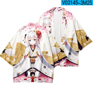 Japonês Samurai Anime Harajuku Camisas Cardigan Moda Solto Kawaii Mulheres Homens Haori Tradicional Kimono Cosplay Top