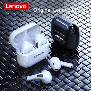 Fones De Ouvido Intra-Auricular Sem Fio Com Bluetooth 5.0 E Controle Touch Esportivo 3c Lenovo Lp40 Tws