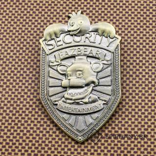 ♛♚♛Alloy Five Nights at Freddy´s FNAF Fazbear Security Badge Pin (5)
